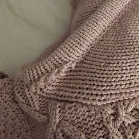 ❄️LL Bean Signature Cowl Neck Sweater in Pale Pink Women's Size XS - Picture 8 of 8